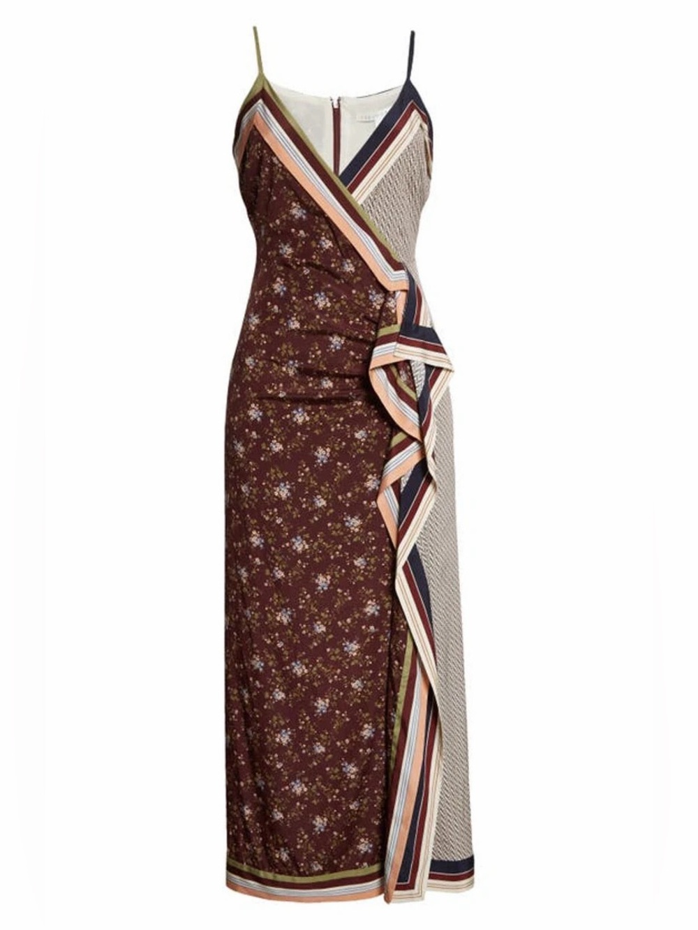 Veronica Beard Marga Silk Midi Dress